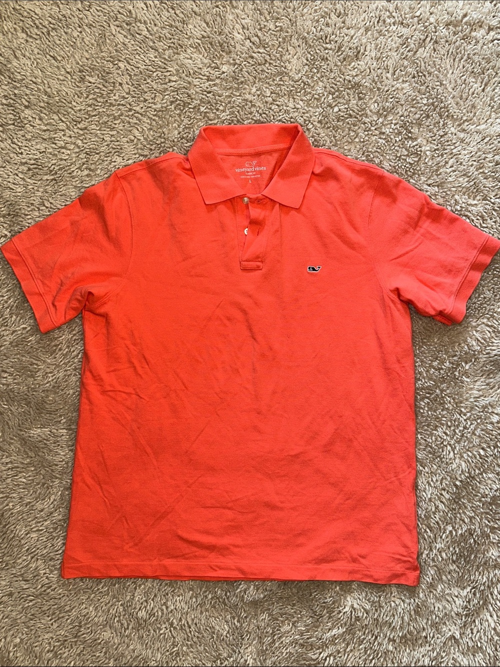 Vineyard Vines Men's Coral Polo